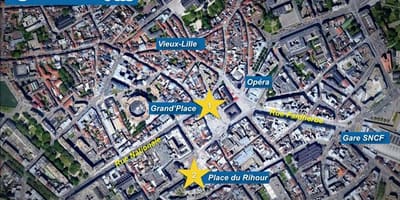 Χάρτης της Λιλ χριστουγεννιάτικη αγορά